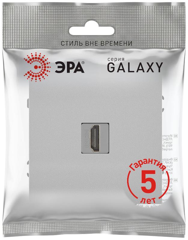 Розетка Galaxy 15-3114-03 HDMI IP20 алюминий | Б0070796 | ЭРА — миниатюра 3