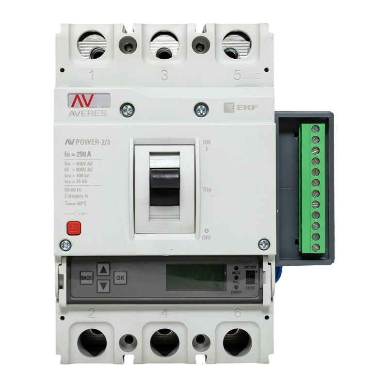 Выключатель автоматический AV POWER-2/3 250А 100kA ETU6.2 AVERES | mccb-23-250H-6.2-av | EKF — миниатюра 4