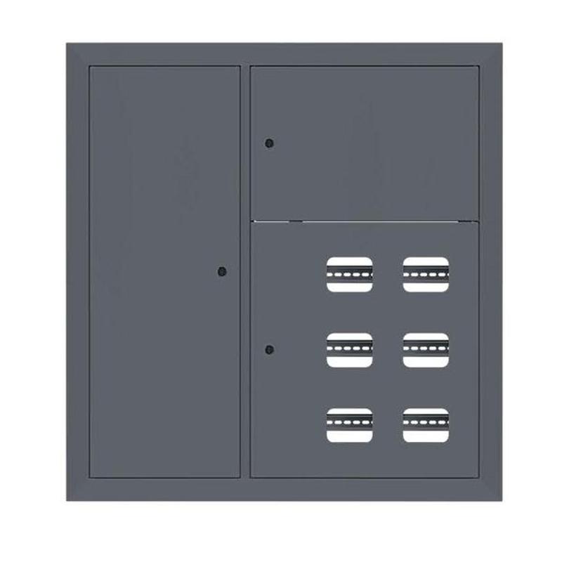 Щит этажный 6 кв. слаботочка слева RAL7024 (1000х950х150)  PROxima |mb29-v-6z-ral7024| EKF — фото 1 | Sento