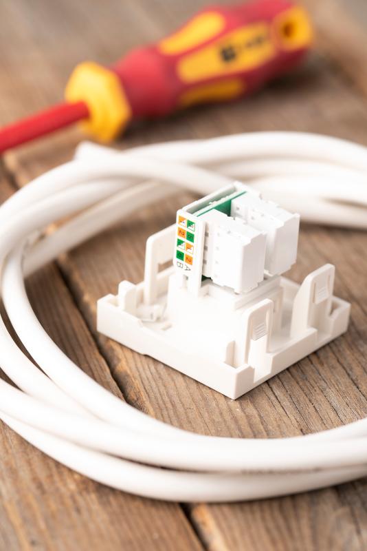 Розетка RJ45, категории 5е (ширина 2 модуля) | E2MK015E-135-10 | EKF — миниатюра 9