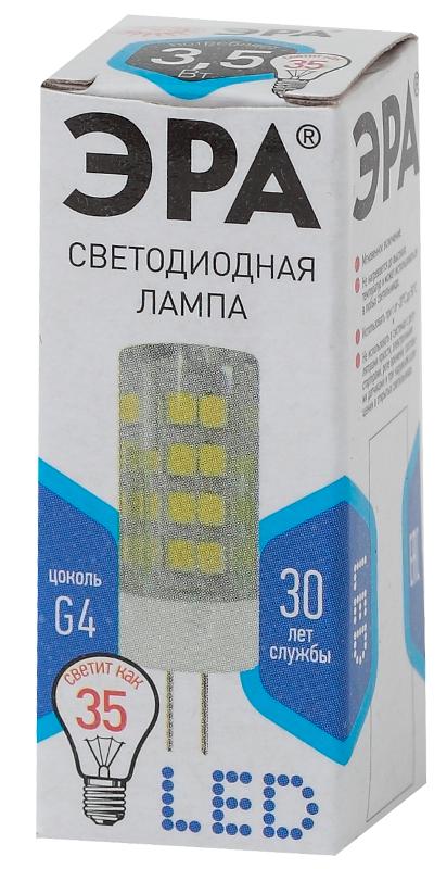 Лампа светодиодная LED 3,5Вт G4 220В 4000К smd JC капсульная | Б0027856 | ЭРА — миниатюра 4