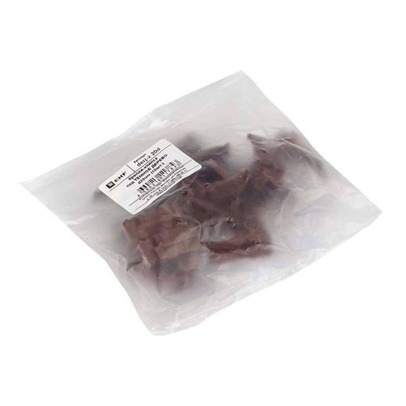 Крепеж-клипса под темное дерево d20мм (10шт.) Plast EKF PROxima | derj-z-20d | EKF — миниатюра 12