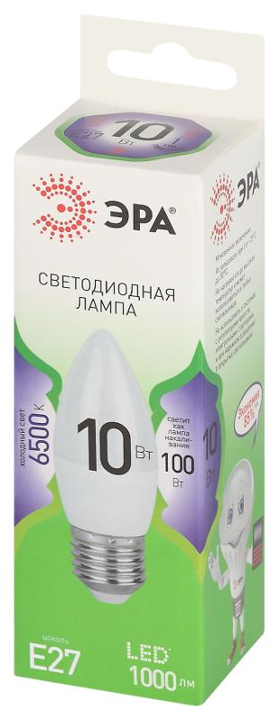 Лампа светодиодная  GREEN LINE LED B35-10W-865-E27 GL E27 10 Вт свеча холодный свет | Б0067125 | ЭРА — миниатюра 5