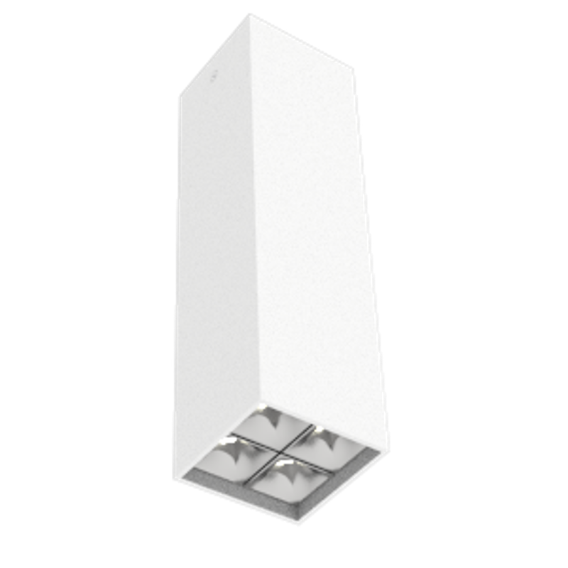 Светодиодный светильник DL-Box Reflect Multi 2x2 накладной 10 Вт 3000 К 80х80х300 мм RAL9003 белый муар | V1-R0-00255-20L20-2001030 | VARTON — VARTON