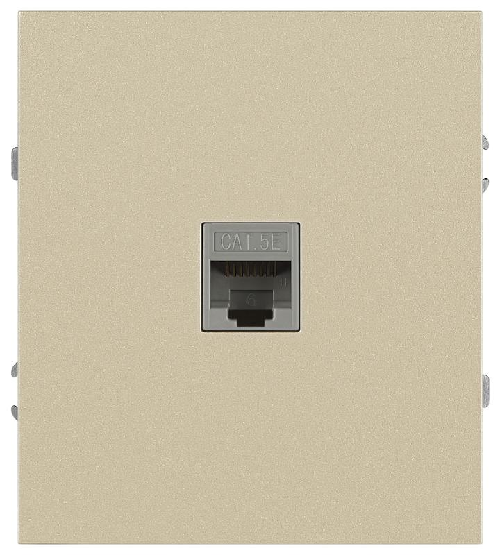 Розетка Arktik 16-3107-04 информационная RJ45 шампань | Б0070477 | ЭРА — миниатюра 2