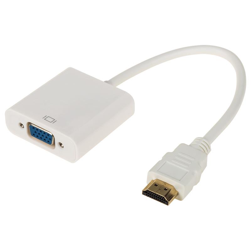 ПЕРЕХОДНИК шт. HDMI - гн. VGA (провод) + 3. 5 mm Аудио с питанием | 17-6934 | REXANT — REXANT