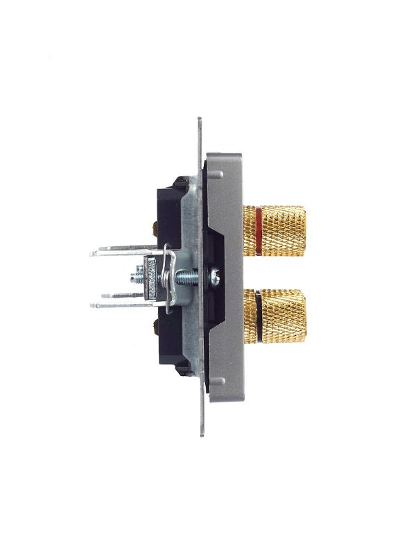 BRITE АудиоРозетка 4-местная РА10-БрС сталь | BR-S40-K46 | IEK — миниатюра 3