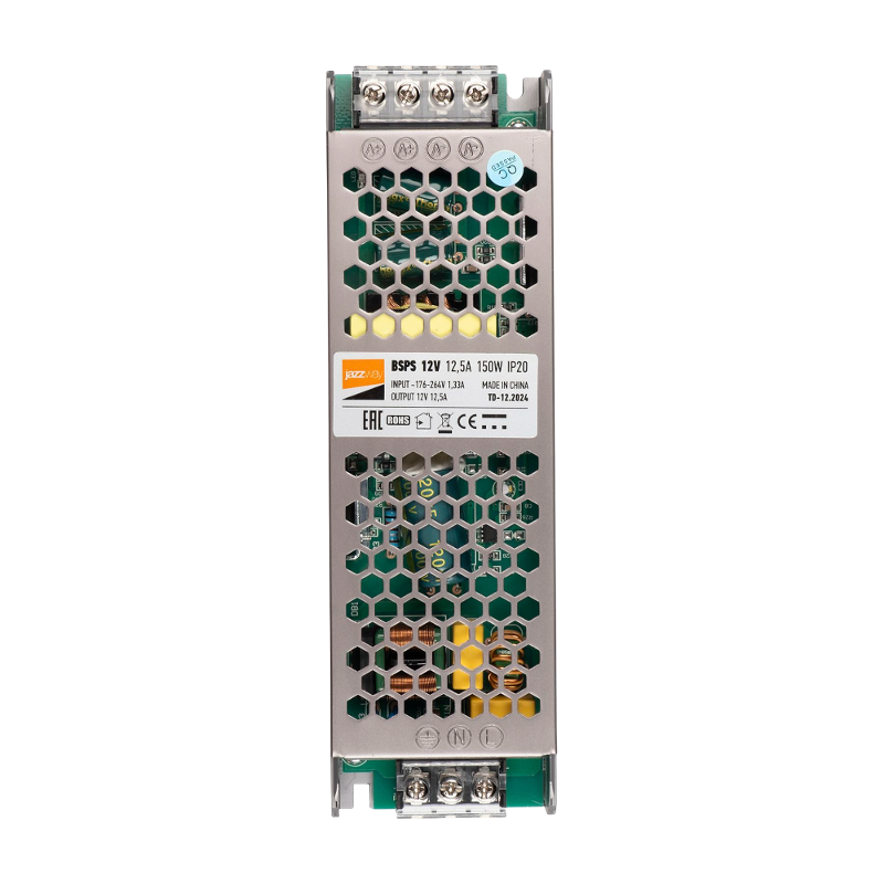Драйвер для светодиодной ленты LED BSPS 150Вт 12В IP20 | 3329235A | Jazzway — Jazzway