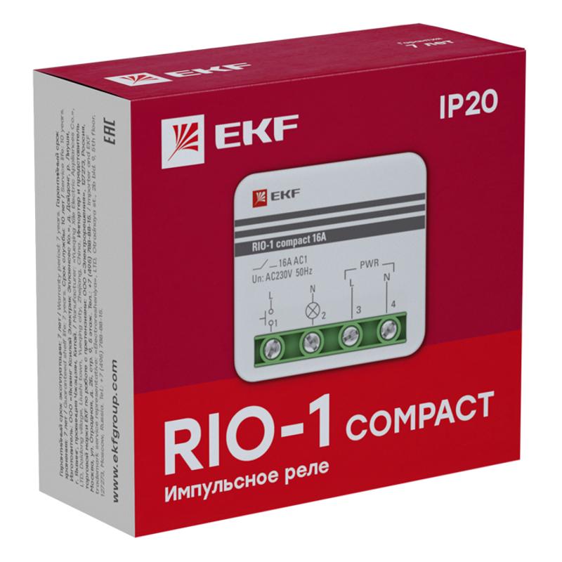 Импульсное реле RIO-1 compact 10А EKF PROxima | rio-1k-10 | EKF — миниатюра 2