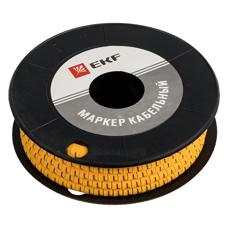 Маркер кабельный 1,5 мм2 "L" (1000 шт.) (ЕС-0) PROxima | plc-KM-1.5-L | EKF — миниатюра 2