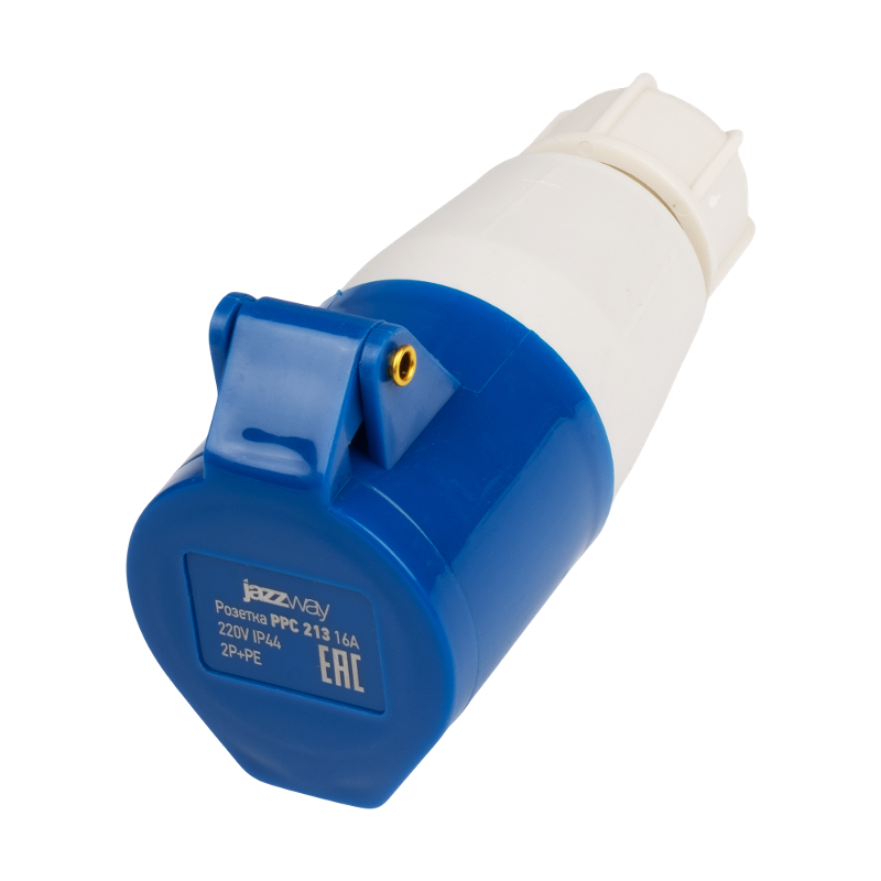 Силовой разъем  PPC 213 2Р+РЕ 16А 220В IP44   | .5072459 |  Jazzway — Jazzway