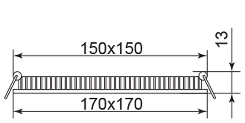 Светильник светодиодный встраиваемый ультратонкий AL502, 12W, 4000K, 960Lm, белый | 28516 | FERON — миниатюра 2