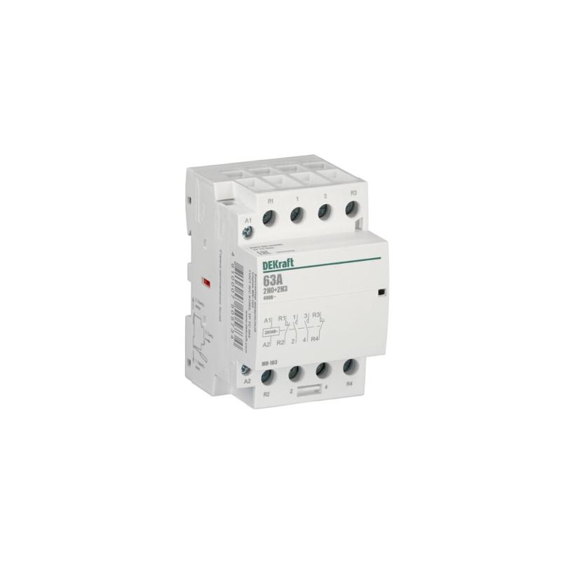 Контактор модульный 2НО+2НЗ 63А 230В МК-103 | 18090DEK | DEKraft — DEKraft
