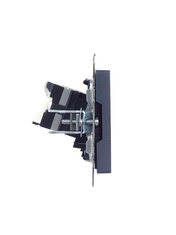 BRITE Розетка компьютерная RJ45 кат.5E РК10-БрМ маренго  | BR-K10-1-K35 | IEK — миниатюра 9