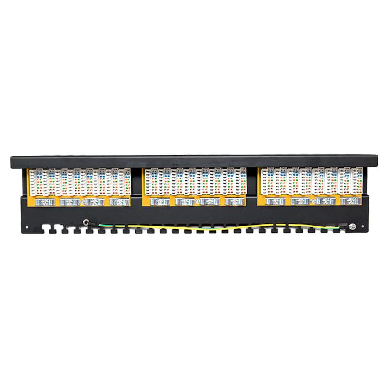 Патч-панель TERACOM PRO 19'' Cat.5E 1U полный экран STP 24 порта RJ-45 Dual IDC с органайз.| TRP-PPNL-5ESTP-1U24 | EKF — миниатюра 5