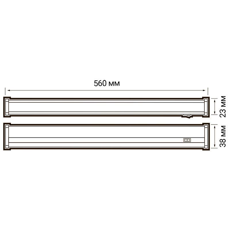 Светильник светодиодный линейный ДПО PLED T5i PL 600 8W FR 3000K 180-265V | 5010338 | Jazzway — миниатюра 8