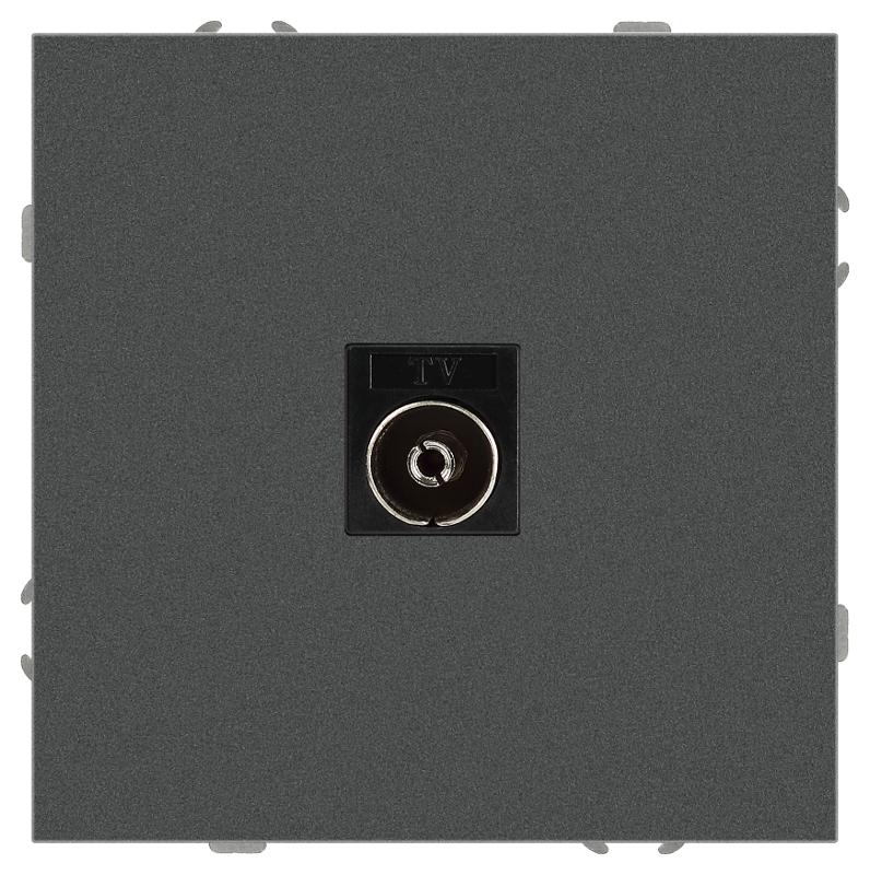 Розетка Galaxy 15-3101-06 TV одиночная IP20 графит | Б0070725 | ЭРА — ЭРА (Энергия света)