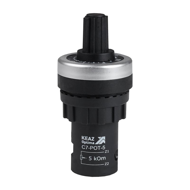 Потенциометр OptiSignal Compact D22 C7-POT-1, 1 кОм XB4BD912R1K | 362213 | КЭАЗ — фото 1 | Sento