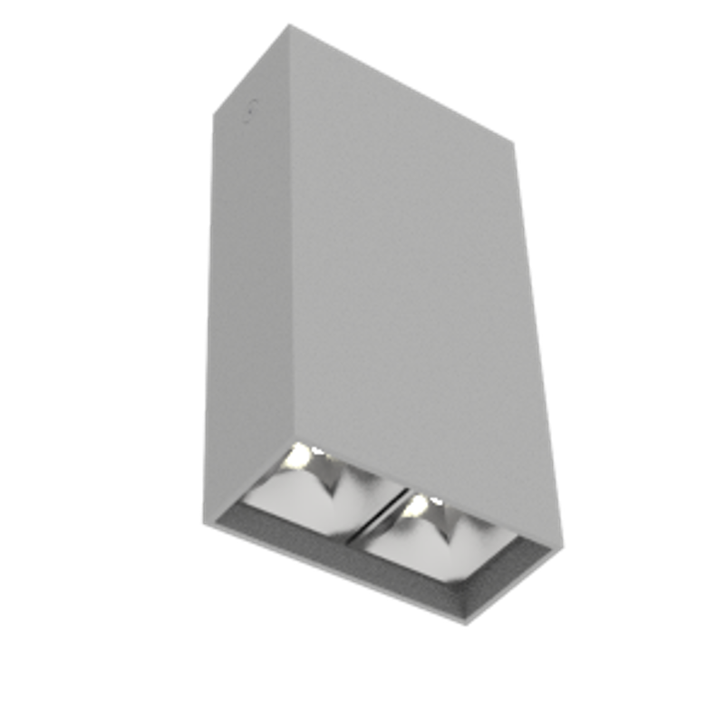 Светодиодный светильник DL-Box Reflect Multi 1x2 накладной 8 Вт 3000 К 80х40х150 мм RAL7045 серый муар DALI | V1-R0-70251-20D36-2000830 | VARTON — фото 1 | Sento