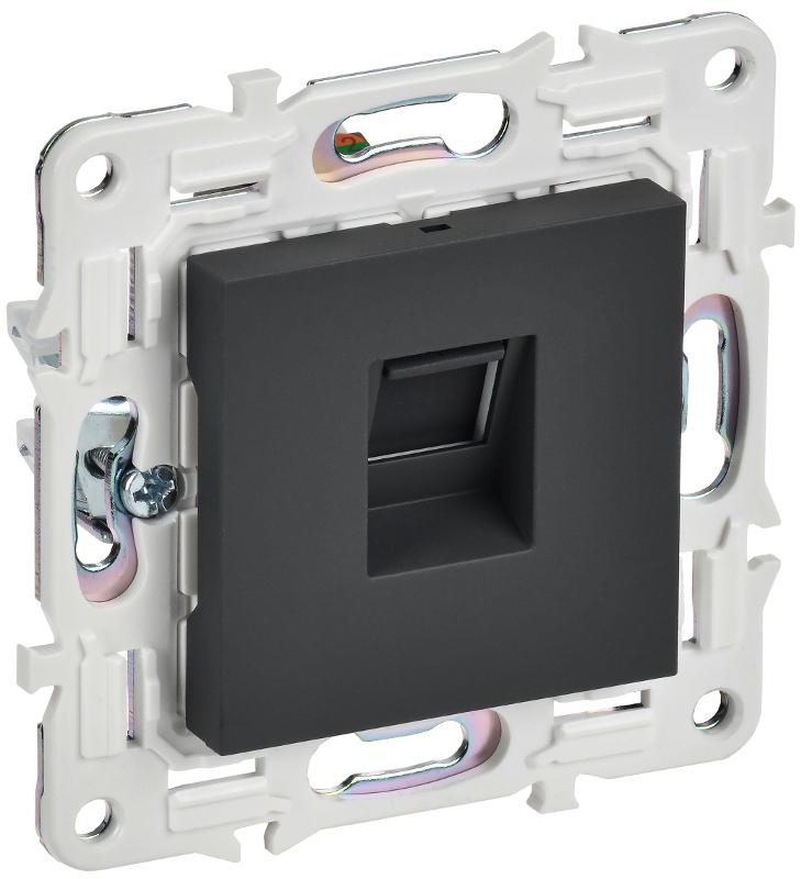 SKANDY Розетка компьютерная RJ45 кат.5E SK-K01G графит | SK-K10-1-K53 | IEK — IEK (ИЭК)