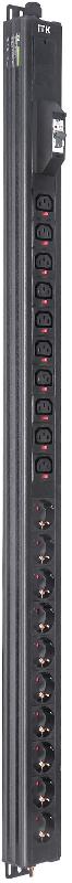 BASE PDU PV1111 25U 1ф 16А 10SCHUKO 10C13 2,6м SCHUKO | BS-PV12-10D-10C13-11 | ITK — фото 1 | Sento