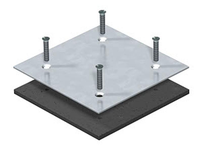 Заглушка для монтажного отверстия Telitank 100x100x3 мм (сталь) (DAT F) | 7407076 | OBO Bettermann — миниатюра 2