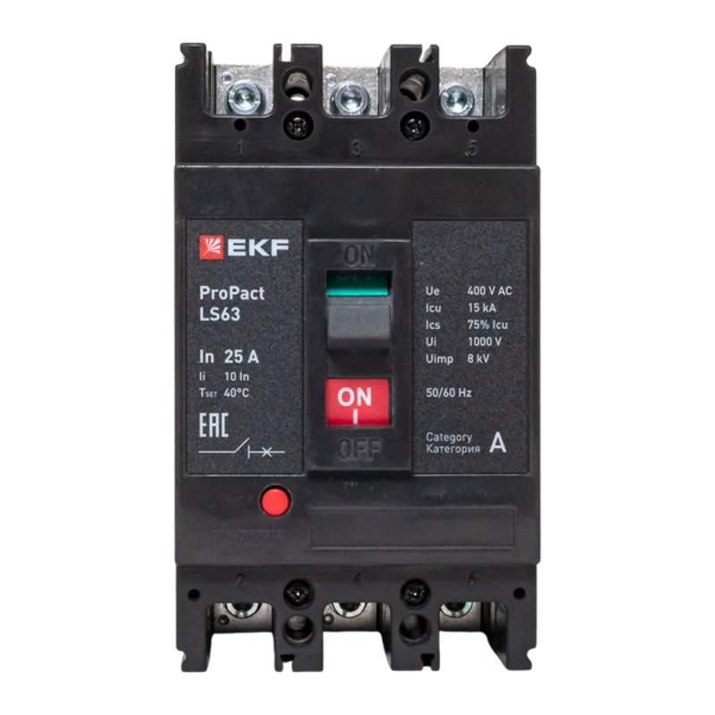 Выключатель автоматический LS63 15кА 3P 25А ProPact | mccb-63-15-3-25-ls | EKF — миниатюра 13