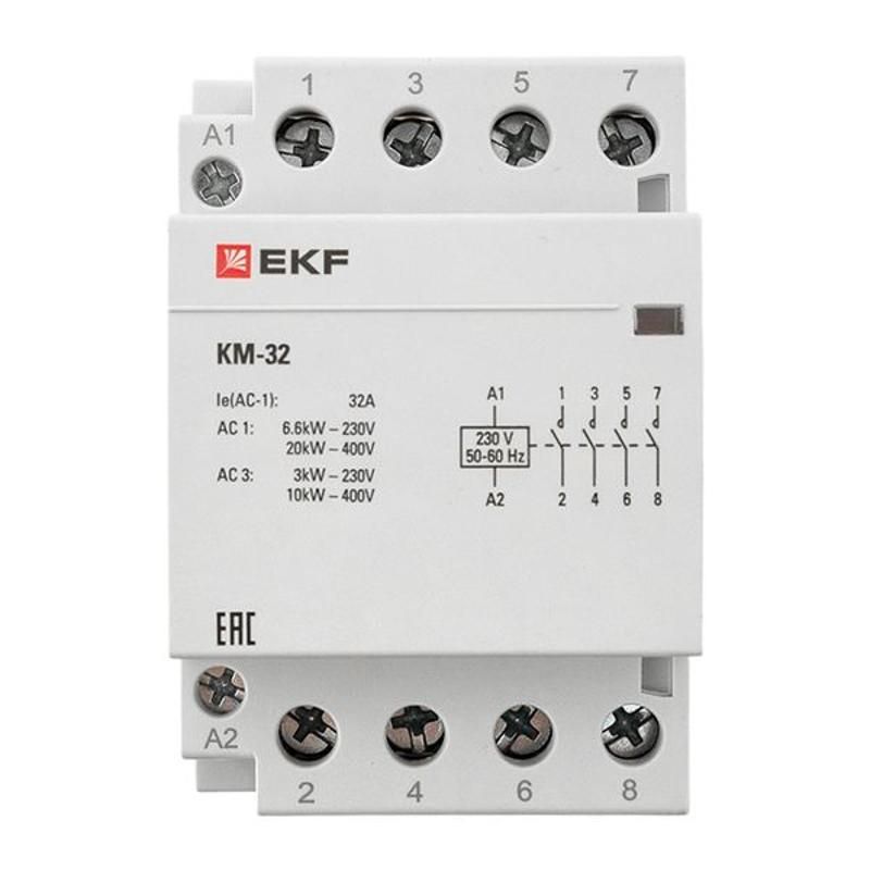 Контактор модульный КМ 32А 4NО (3 мод.) EKF PROxima | km-3-32-40 | EKF — миниатюра 7