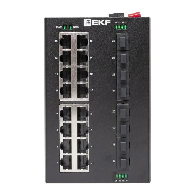 Промышленный неуправляемый коммутатор U-8GX/SFP-16GT, 8 портов 1000Base-X SFP, 16 портов 10/100/1000Base-T(X) RJ45, монтаж на динрейку TSX |TSX-U-8GX/ — миниатюра 17