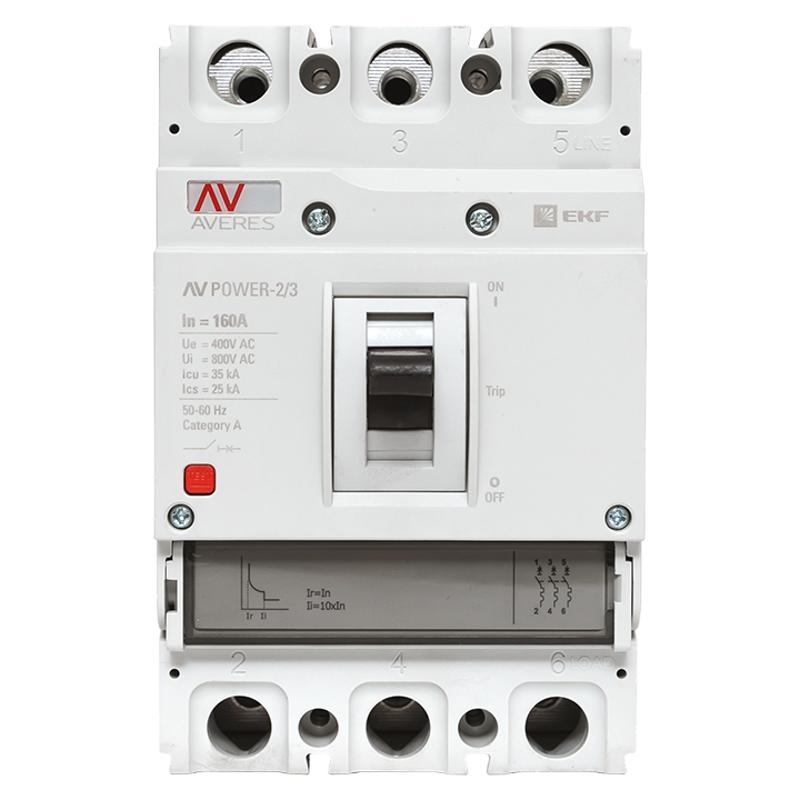 Выключатель автоматический AV POWER-2/3 160А 35kA TR | mccb-23-160-TR-av | EKF — миниатюра 2