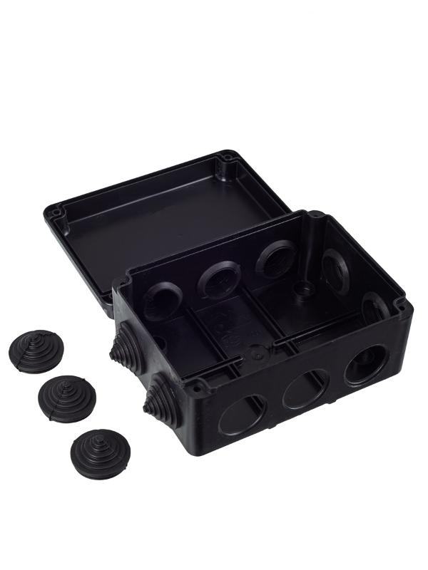 Коробка расп. КМ41241 150х110х70мм IP44 10 вв. черная | UKO11-150-110-070-K02-44 | IEK — миниатюра 4