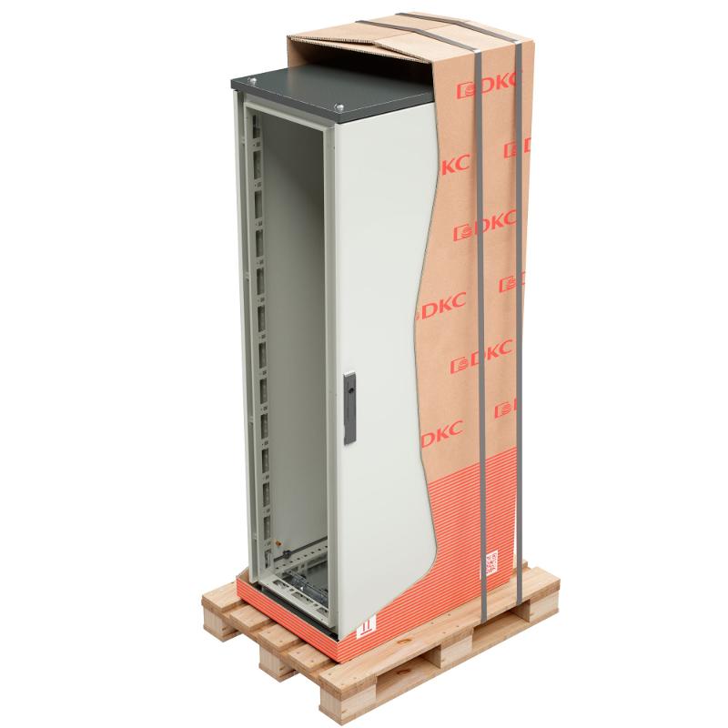Шкаф напольный CQE собранный с дверью и задней панелью ВхШхГ 2200x800x600 мм | R5CQE2286A | DKC - (ротация на CQE N) — DKC (ДКС)