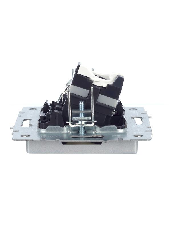 BRITE Розетка двойная TV+RJ45 кат.5E РТВ/РК12-БрА алюминий | BR-AK20-1-K47 | IEK — миниатюра 16