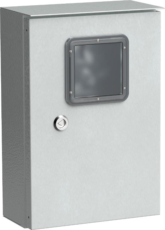 Корпус металлический коттеджный ЩУРн-1/9 (ВхШхГ) 370х250х135мм IP54 | MKM24-N-009-54-ZO | TITAN  IEK — миниатюра 2