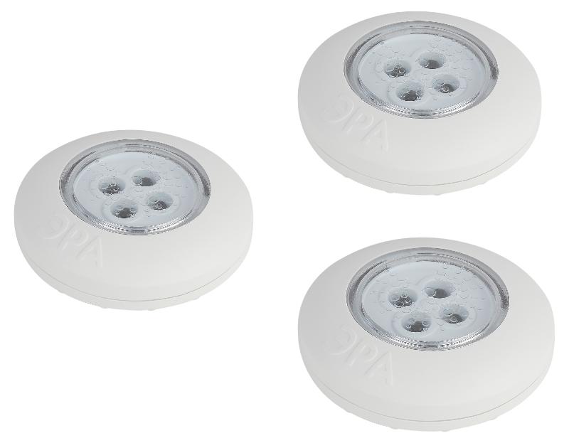 Фонарь-подсветка светодиодный пушлайт SB-803 4хLED на батарейках 3хААА белый 3 шт | Б0052860 | ЭРА — ЭРА (Энергия света)