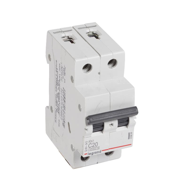 Выключатель автоматический двухполюсный RX3 4500 20А C 4,5кА | 419698 | Legrand — Legrand