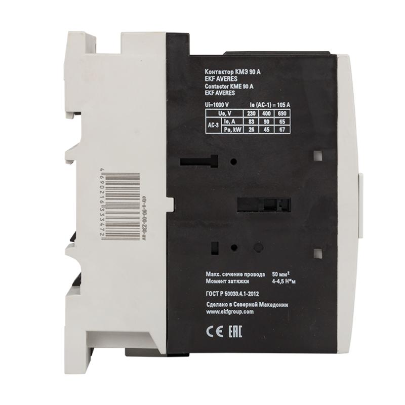 Контактор КМЭ 90А 400В АС EKF AVERES | ctr-s-90-00-400-av | EKF — миниатюра 7