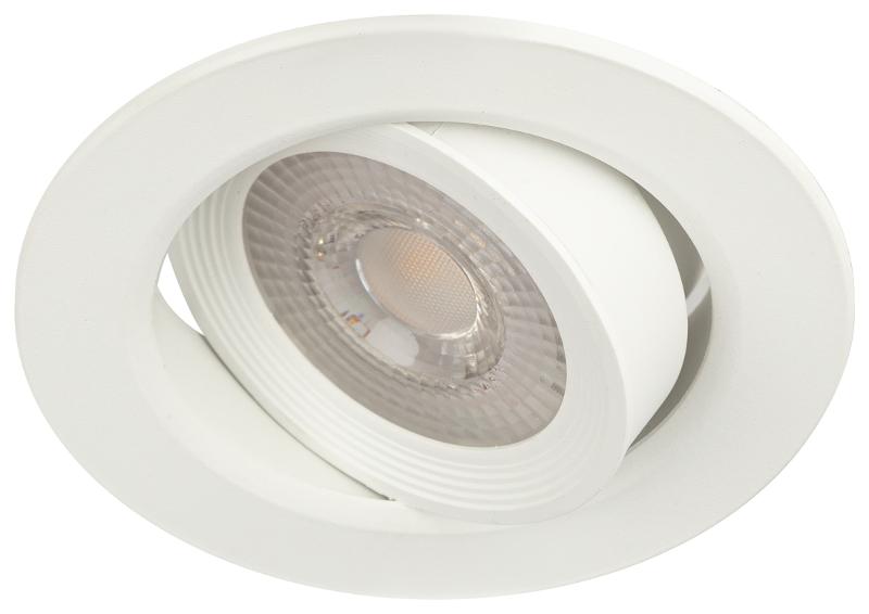 Светильник светодиодный встраиваемый KL LED 22A-5 3K WH LED круглый поворотн. LED SMD 5W 3000K белый | Б0037036 | ЭРА — миниатюра 3