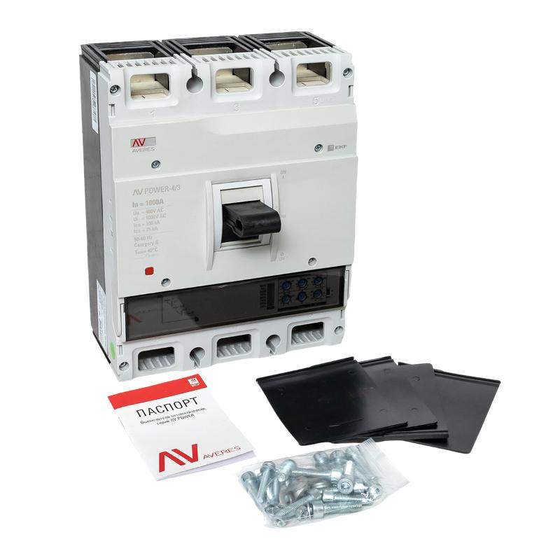 Выключатель автоматический AV POWER-4/3 1000А 100kA ETU2.0 AVERES | mccb-43-1000H-2.0-av | EKF — миниатюра 5