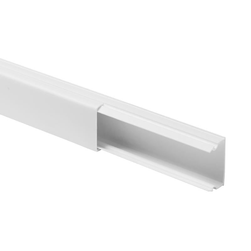 Мини-канал Metra - 24x14 - 2 метра - с крышкой - белый — миниатюра 3