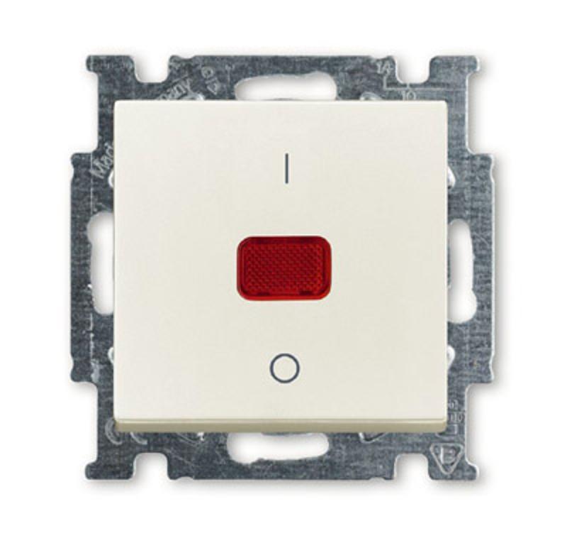 ABB Basic 55 Сл. кость Выключатель 1-клавишный 2-полюсный, 20A | 1020-0-0090  | 2CKA001020A0090 | ABB — ABB