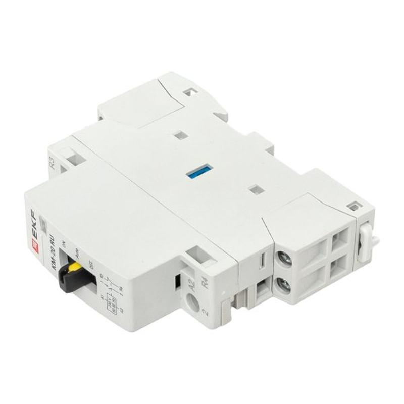 Контактор модульный КМ РУ 20А 1NO+1NC (1 мод.) EKF PROxima | km-1m-20-11 | EKF — миниатюра 27