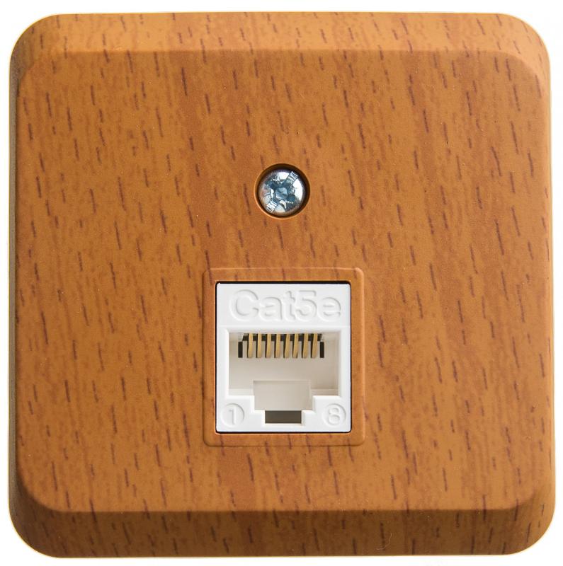 Этюд Бук О/У Розетка компьютерная RJ45 кат.5E | KOMA-001T | SE — Systeme Electric