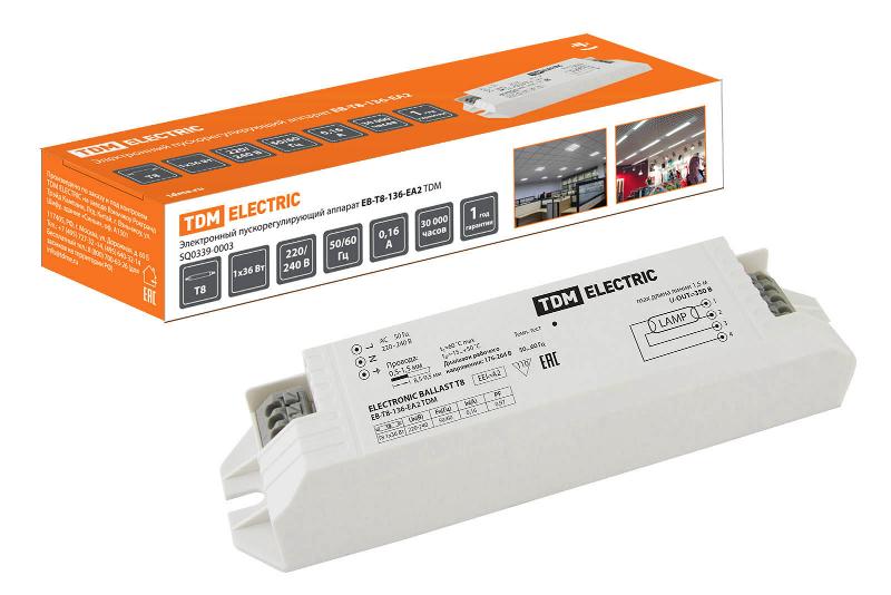 ЭПРА EB-T8-136-EA2   | SQ0339-0003 | TDM — TDM ELECTRIC