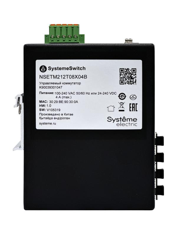 Управляемый промышленный коммутатор Ethernet L2+, 8x10/100/1000BaseT, 4x1000BaseX SFP | NSETM212T08X04B | SE — миниатюра 2