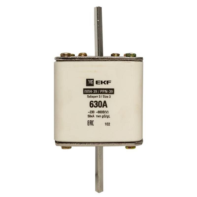 Плавкая вставка ППН-39 630/630А габарит 3 | fus-39/630 | EKF — миниатюра 4