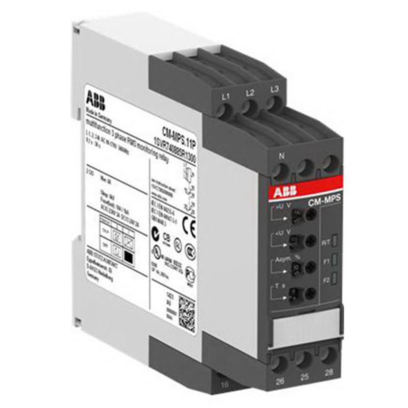Реле контроля CM-MPS.21S с контр нуля Umin/Umax=3*180-220В/240-280BAC 2ПК | 1SVR730885R3300 | ABB — ABB