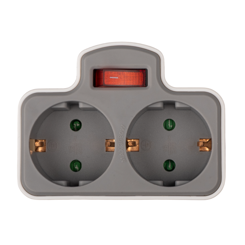 Разветвитель AD-2GS-gy заземл., выкл. | .5063983 | Jazzway — Jazzway