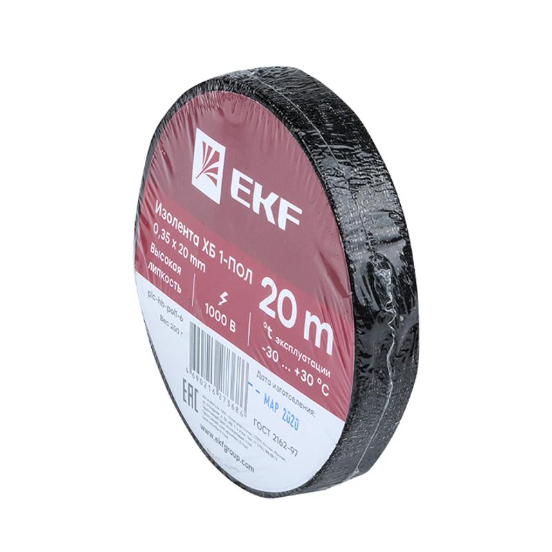 Изолента ХБ 1-ПОЛ 20мм/20м (250г) PROxima | plc-hb-pol1-6 | EKF — миниатюра 2