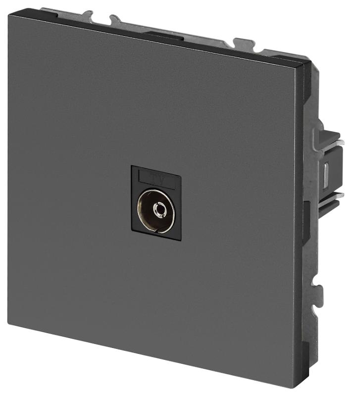 Розетка Galaxy 15-3101-06 TV одиночная IP20 графит | Б0070725 | ЭРА — миниатюра 4